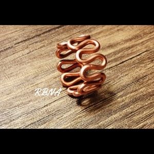 ✨Copper Minimalist Wave Chic Geometric Handmade